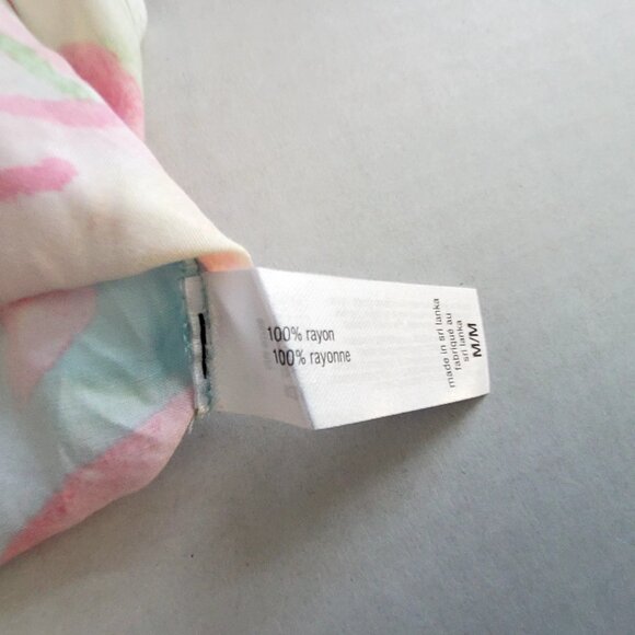 Tommy Bahama Floral Sleeveless Ruffle Hem Gown M/M Adjustable spaghetti straps - Picture 9 of 11